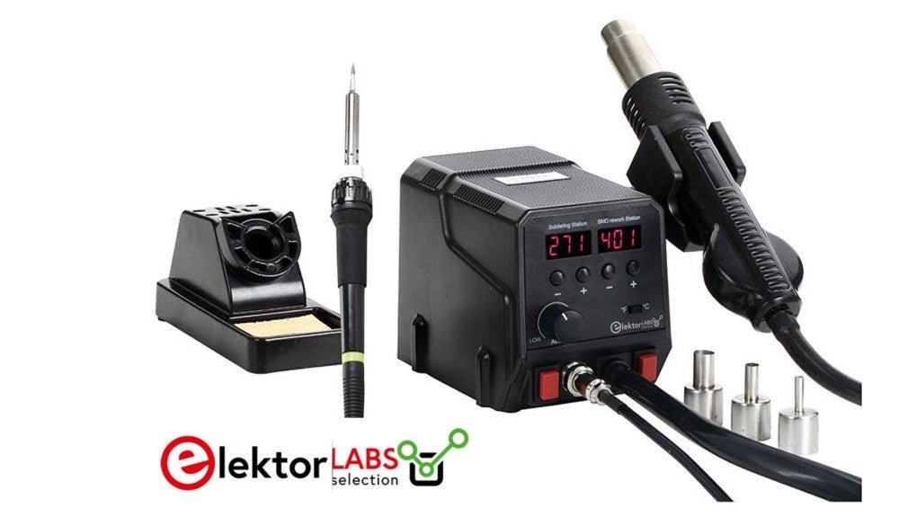 Review: 2-in-1 SMD Hot Air Rework Station (ZD-8922) - Elektor