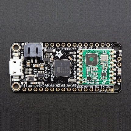 Adafruit Feather 32u4 RFM69HCW Packet Radio (868 or 915 MHz) RadioFruit - Elektor