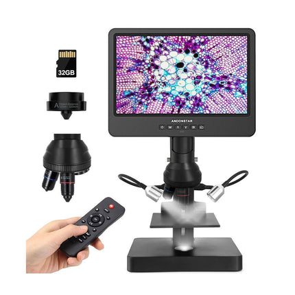 Andonstar AD249S - P 10.1" 3 - Lens HDMI Digital Coin Microscope - Elektor