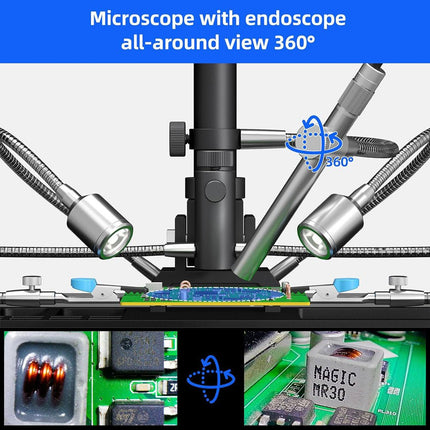 Andonstar AD409 Max - ES 10.1" HDMI Digital Microscope (incl. Endoscope) - Elektor