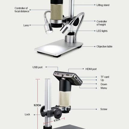 Andonstar ADSM201 3" HDMI Digital Microscope - Elektor
