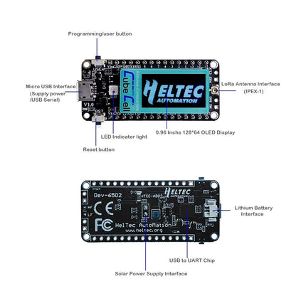 CubeCell HTCC - AB02 LoRa Development Board (EU868) - Elektor