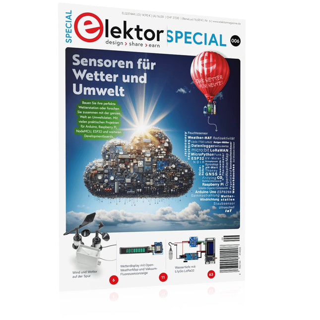 Elektor Special: Sensoren für Wetter und Umwelt (frei Haus) - Elektor