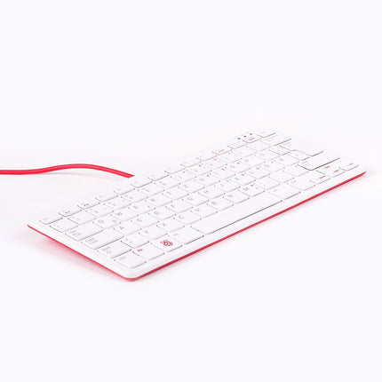 Official Raspberry Pi FR Keyboard (white/red) - Elektor