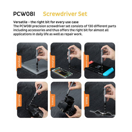 PCW08I Precision Screwdriver Set (130 pieces) - Elektor