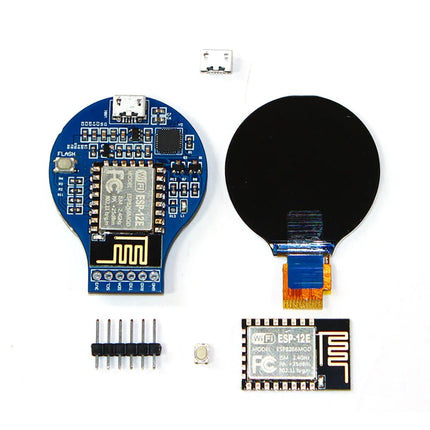RoundyFi - Round LCD Board (based on ESP - 12E) - Elektor
