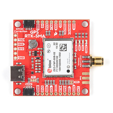 SparkFun GPS - RTK - SMA Breakout – ZED - F9P (Qwiic) - Elektor