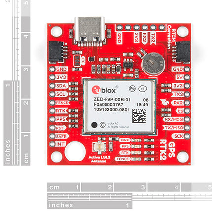 SparkFun GPS - RTK2 Board – ZED - F9P (Qwiic) - Elektor