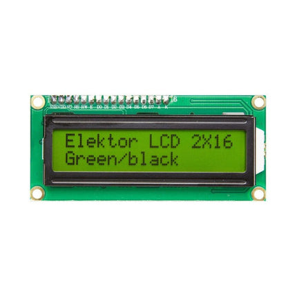 Standard 2x16 Character back - lit LCD - Elektor