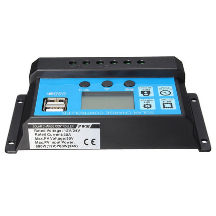 USB Solar Panel Battery Regulator Charge Intelligent Controller (12/24 V, 10 A) - Elektor