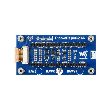 Waveshare 2.66" E - Paper E - Ink Display Module for Raspberry Pi Pico (296x152) - Elektor