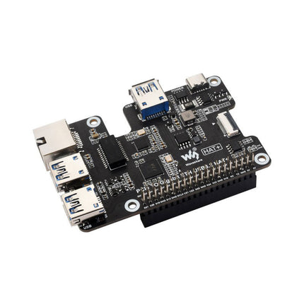 Waveshare PCIe to Gigabit Ethernet & USB 3.2 HAT for Raspberry Pi 5 - Elektor